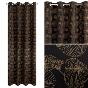 Curtain 140 x 250 Decorative Marigold Black