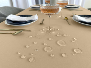 Tablecloth 150x350 Stain-Resistant Surbo Beige