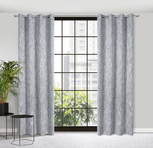 Curtain 140 x 250 Decorative Swivels Anika Steel