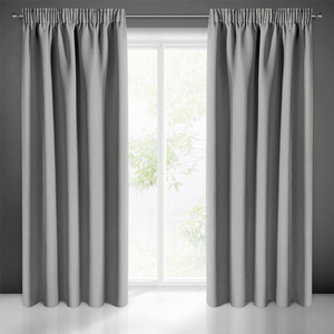 Blackout Logan Tape Curtain 140 x 270 Gray