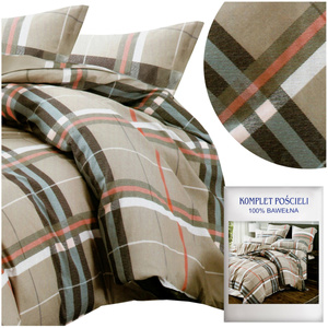 Bedding set 160 x 200 3 pcs Cotton Satin No. A1817