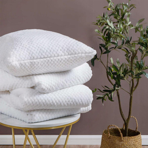 Blanket 150 x 200 Microfiber Jacquard Monte White