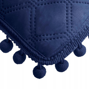 Pompoo 50 x 70 Decorative Pillowcase Pompoo Navy Blue