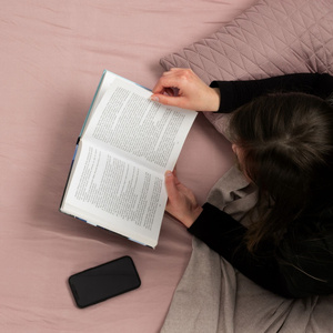 Bed sheet 160 x 210 Makosatin Nova Navy blue