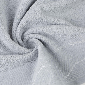 30 x 50 Bath Towel Cotton Metallic Silver