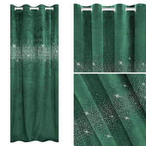 Curtain 140 x 250 Decorative Velour Shiny Bottle