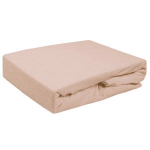 Terry sheet with elastic 020_D Beige 160x200