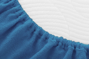 Terry sheet with elastic 017_D Cornflower 80x140