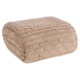 Blanket 170 x 210 Microfiber Embossed Lisa Beige