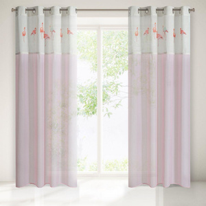 Flamingo Decorative Curtain 140 x 250 Pink