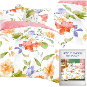 Bedding set 200 x 220 3 pcs Cotton Satin No. A1782