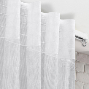 Decorative Curtain Tonia 400 x 300 Tape White