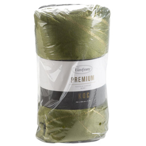 Blanket 150 x 200 Plush Lili4 Olive + Gold