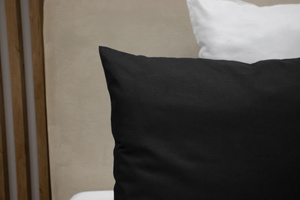 Cotton pillowcase 50 x 80 Uniform Ola Black Black