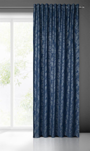 Curtain 135 x 270 Decorative Scarlet Navy Blue