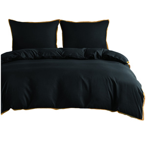 Bedding set 160 x 200 3 pcs Smooth with Lace Brandon 04