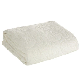Quilted Decorative Bedspread 220 x 240 Len4 Cream