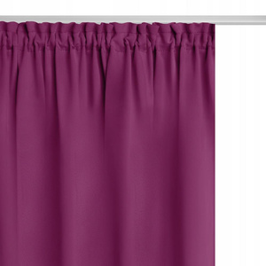 Curtain 140 x 250 Blackout Tape Hold Amaranth
