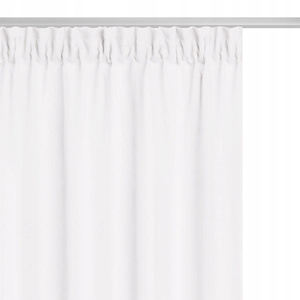 Curtain 140 x 270 Decorative Tape Viva White