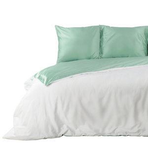 Bedding 180 x 200 3pc Satin Nova3 White + Mint