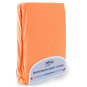 Jersey sheet with elastic 010_D Salmon 140x200