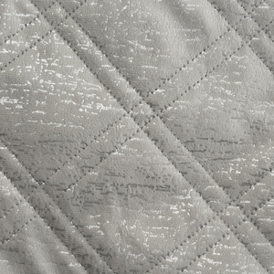 Quilted Velvet Bedspread 200 x 220 Luiz Blink Silver