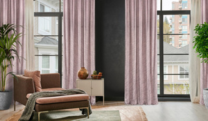 Curtain 140 x 270 Decorative Velvet Rivia Pink