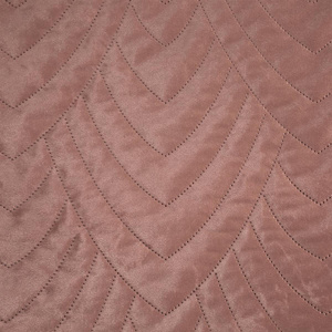 Bedspread 170 x 210 Quilted Velvet Luiz6 Pink