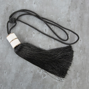 Decorative Cord for Curtains 70 x 32 Nati Black