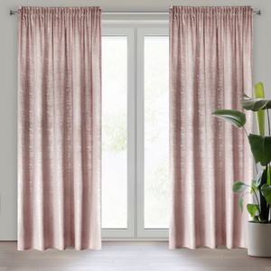 Curtain 140 x 270 Decorative Velvet Cyprus Powder
