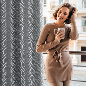 Curtain 140 x 250 Decorative Semi Eyelets St+Sr