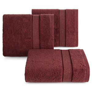 Bath Towel 50 x 90 Liana 13 Maroon