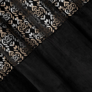 Curtain 140 x 250 Decorative Liza Black+Gold