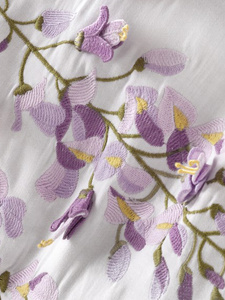 Bedding 200 x 220 6pcs Satin Embroidered 3D Omer 03