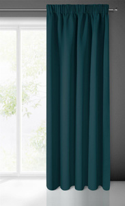 Blackout Logan Tape Curtain 140 x 270 Petrol