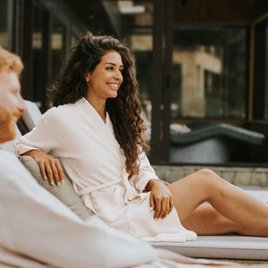 Gofer Unisex Cotton Bathrobe Vizzy XL 01 White