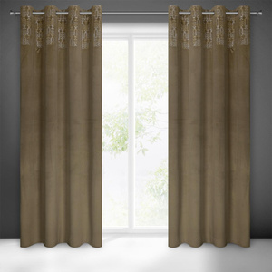 Curtain 140 x 250 Decorative Liza Beige+Gold