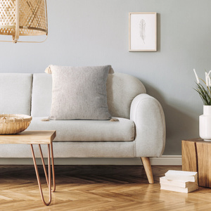 Decorative Levi pillowcase 45 x 45 Cream+Beige