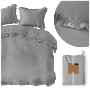 Bedding 220 x 200 3 pcs Pure Cotton with Ruffle 02
