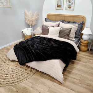 Blanket 160 x 200 Acrylic Solid Warm Yasemin 02