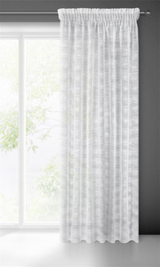 Ready-made curtain Astera on tape 140 x 270 White