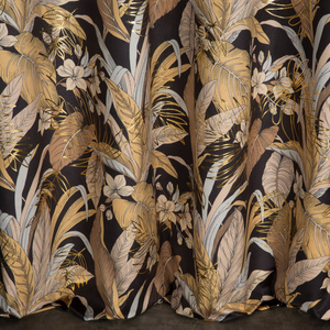 Curtain 140 x 250 Decorative Adel Black+Gold