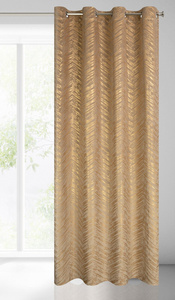 Curtain 140 x 250 Decorative Velvet Sara C.Be+Gold