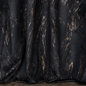 Curtain 140 x 300 Decorative Velvet Nadia Cza+Zł