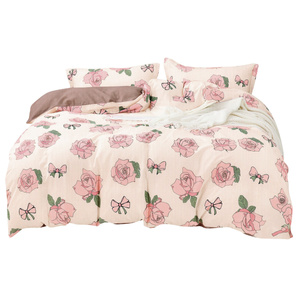 Bedding 160 x 200 3pcs Cotton Satin no. A1738