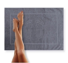 Bathroom Rug Sora 50 x 70 06 400 g/m2 Steel