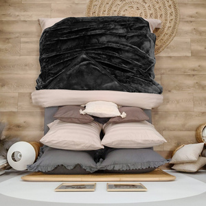 Blanket 160 x 200 Acrylic Solid Warm Yasemin 05