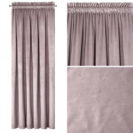Curtain 135 x 270 Decorative Velvet Rosa Powder