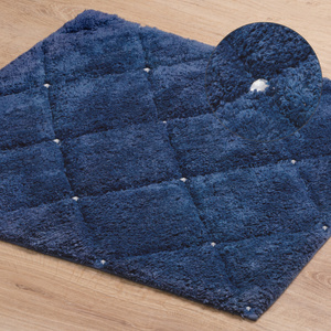 Cotton Carpet 50 x 70 Chic 2 Navy Blue