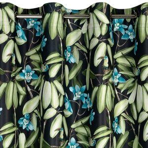 Curtain 140 x 250 Decorative Loni Black+Gold